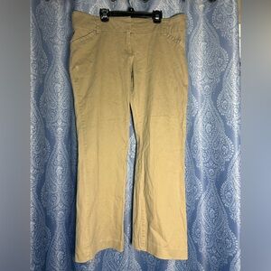 Khaki Flare Stretch Pants Size 14 – Workwear – Minor Flaw – Priced to Sell